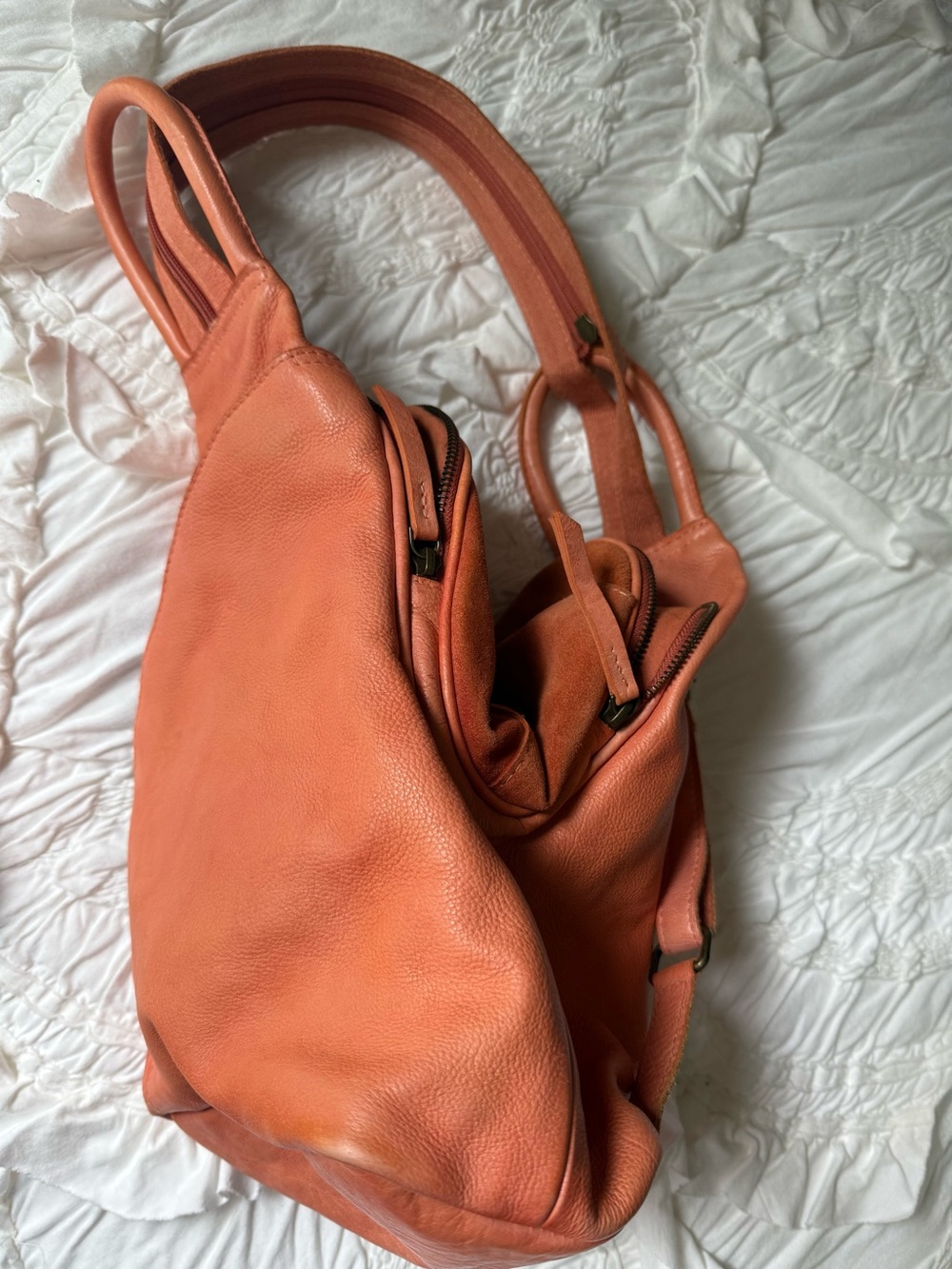 We The Free Burnt Orange Leather Crossbody Sling.NWOT. - Picture 6 of 7